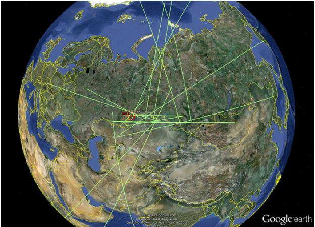 Các trạm quan trắc hạ âm của tổ chức CTBTO ghi nhận sóng hạ âm lớn nhất từ trước đến nay từ vụ thiên thạch nổ trên bầu trời nước Nga